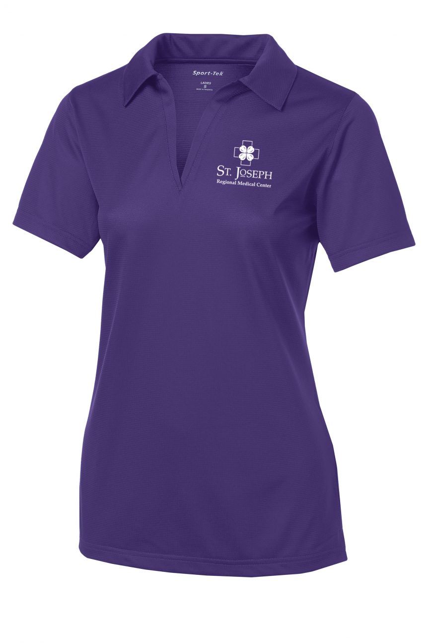 LST690 Ladies Posicharge Textured Polo / Purple | Cover Me Tees